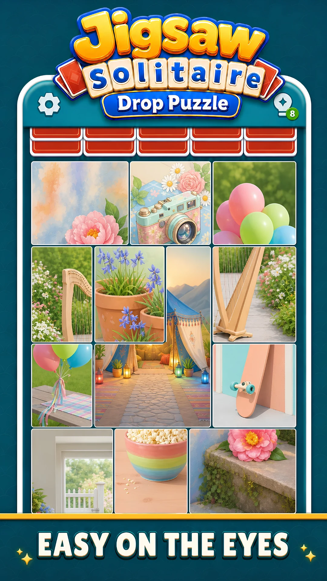 Jigsaw Solitaire: Drop Puzzle screenshot