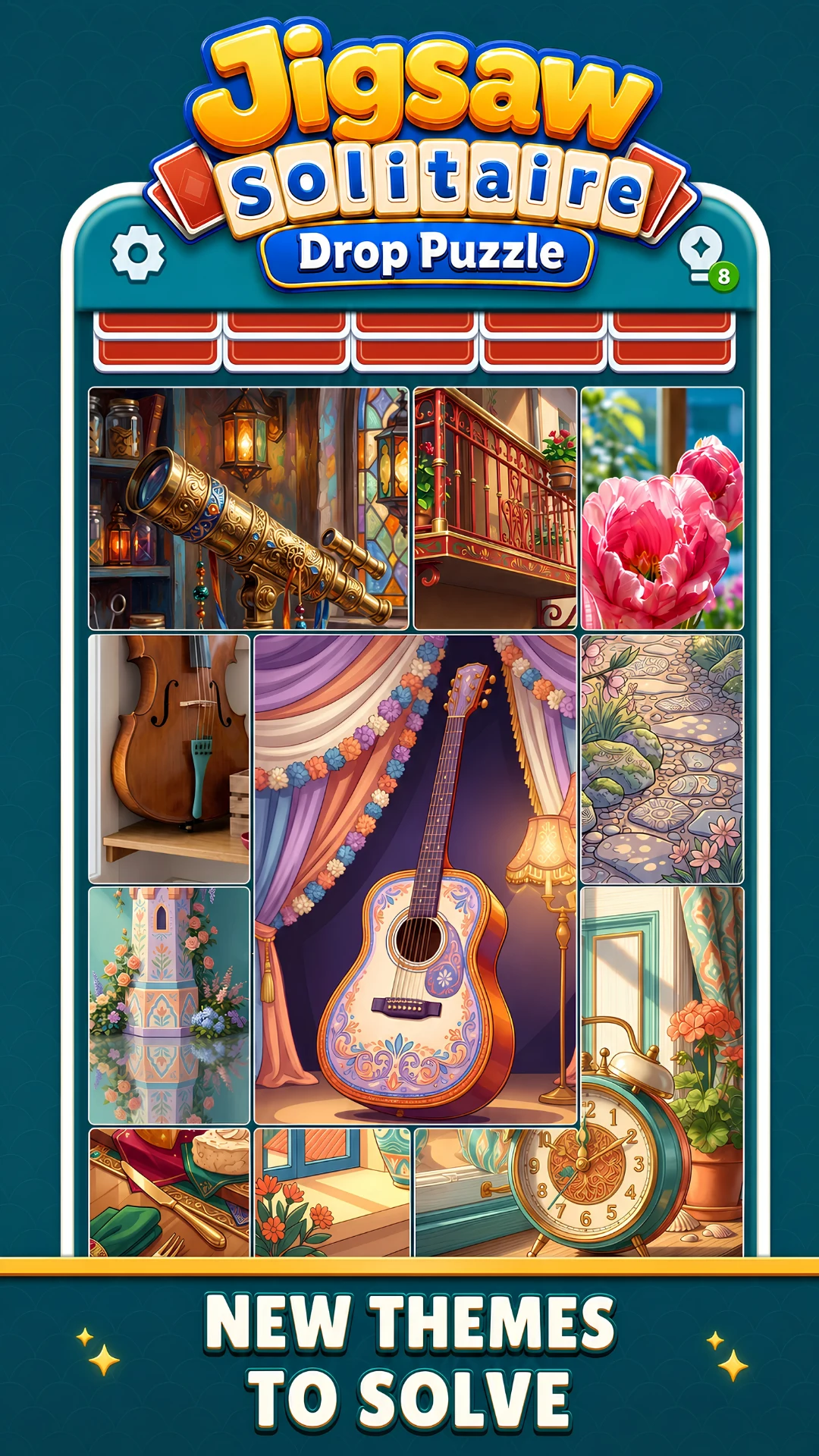 Jigsaw Solitaire: Drop Puzzle screenshot